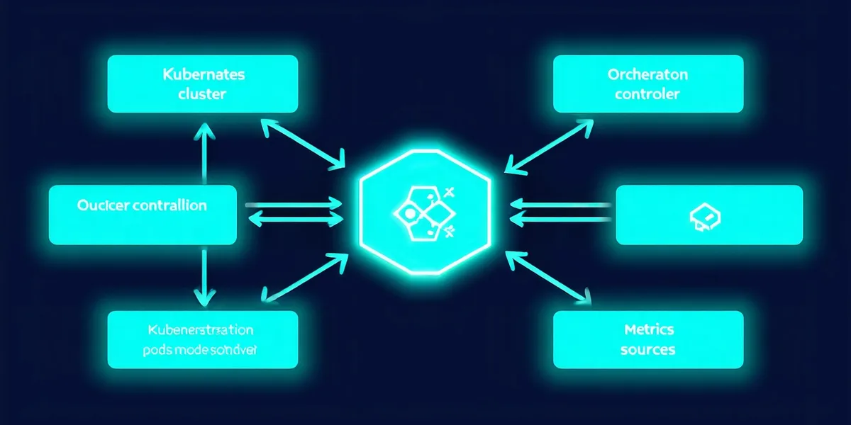 Architecture diagram showing Kubestead controller reading from Prometheus and Datadog, managing canary pods in a Kubernetes cluster